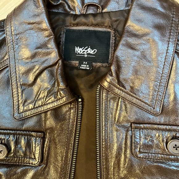 Genuine Leather Brown Short Jacket - Size M - Picture 2 of 5